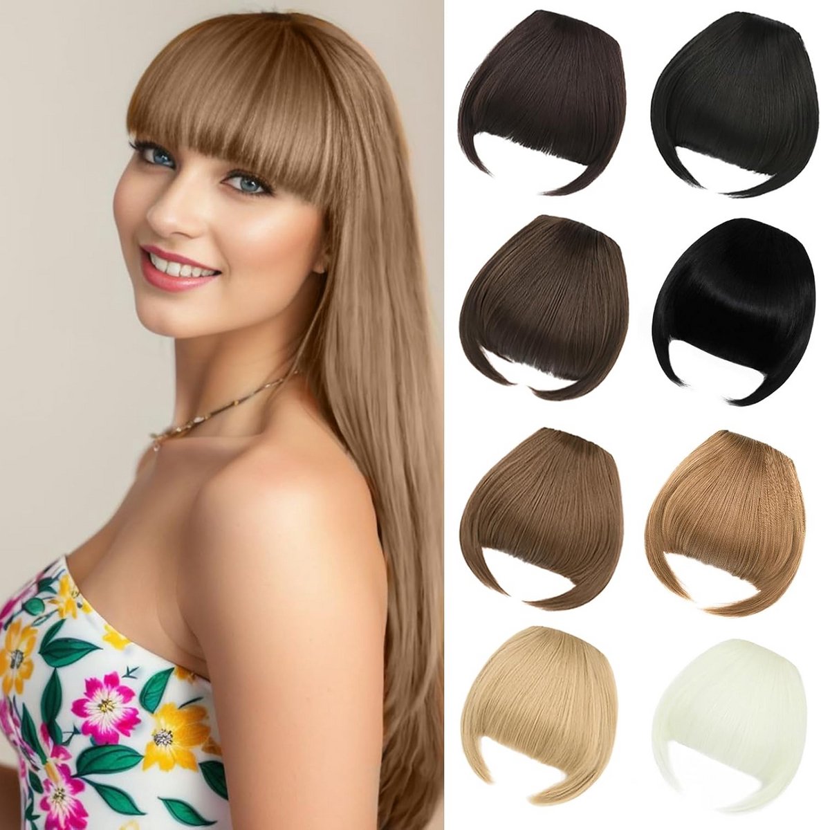 Clip-in Pony Extension Asblond - Kunstmatig en Echt Haar Opties