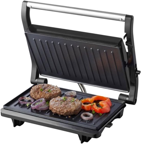 Core® Contactgrill Met Uitneembare Platen - Contactgrill - Multi Grill - Zwart - 22cm x 28cm x 8cm