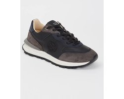 Mason Garments Trail Runner sneaker van leer - Zwart - Maat 46