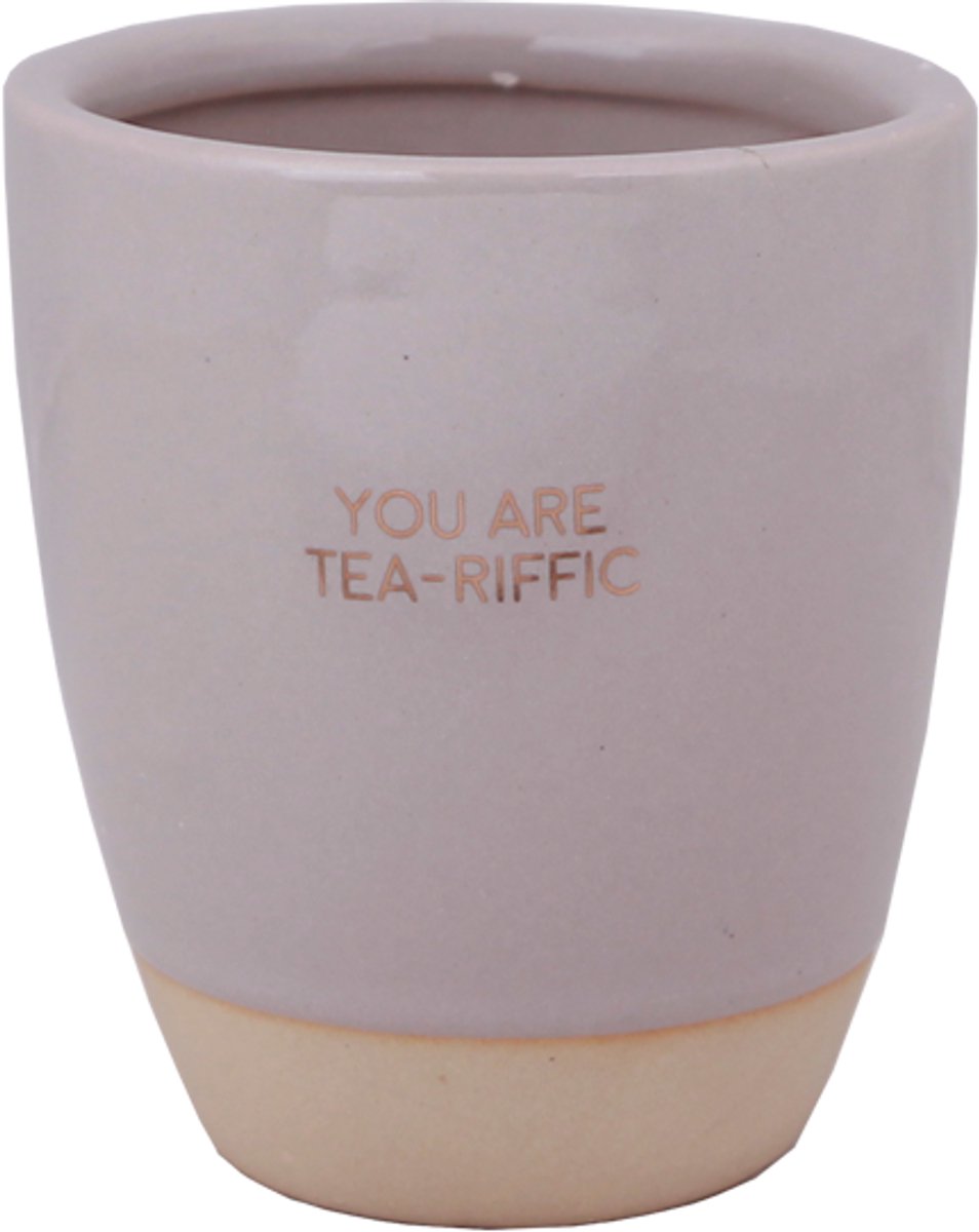 MY FLAME - Sojakaars in theekop - YOU ARE TEA-RIFFIC - Geur: Relaxing Chamomile - Maat: D9 - H10 cm - Branduren: 60u