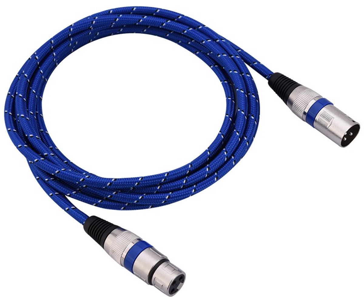 Symmetrische XLR Microfoonkabel met 3-pins connector voor Mixer en Versterker