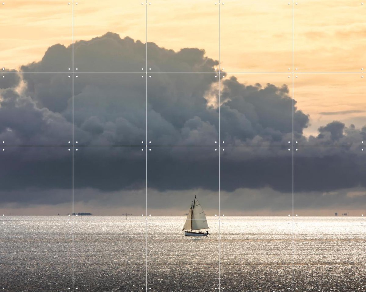 IXXI The Treasure Sailing Journey, Claire Droppert - 100 x 80 cm - Gratis ophangtool - Grote wanddecoratie en posters - Fotografie, Realisme