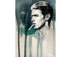 IXXI David Bowie, David Diehl - 100 x 140 cm - Grote wanddecoratie en posters - Illustraties, Mancave, Film en TV, Portretten