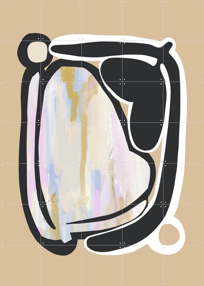 IXXI Loving Leaves I, Bohomadic Studio - 100 x 140 cm - Gratis ophangtool - Grote wanddecoratie en posters - Abstract, Illustraties,