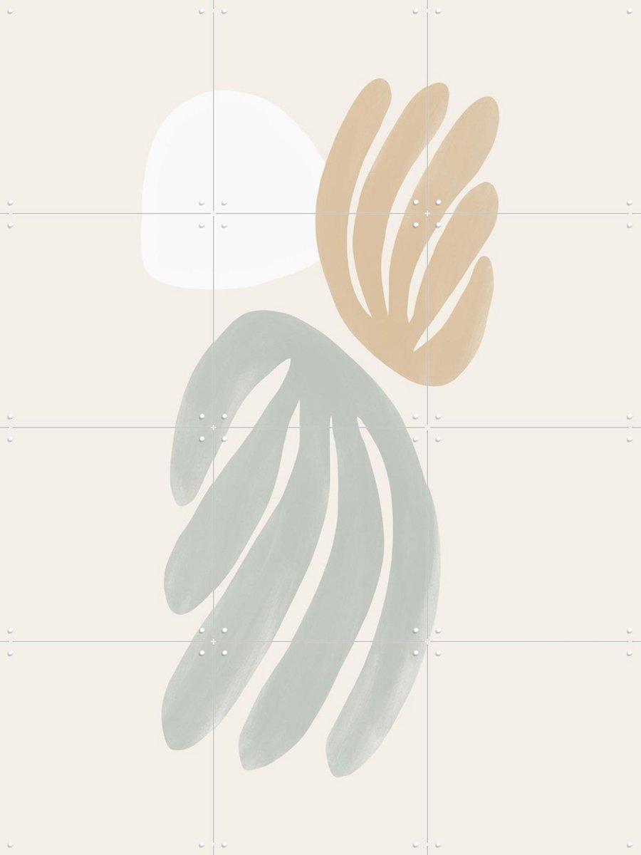 IXXI Modern Coral II, Bohomadic Studio - 60 x 80 cm - Gratis ophangtool - Grote wanddecoratie en posters - Abstract, Minimalisme, Illustraties