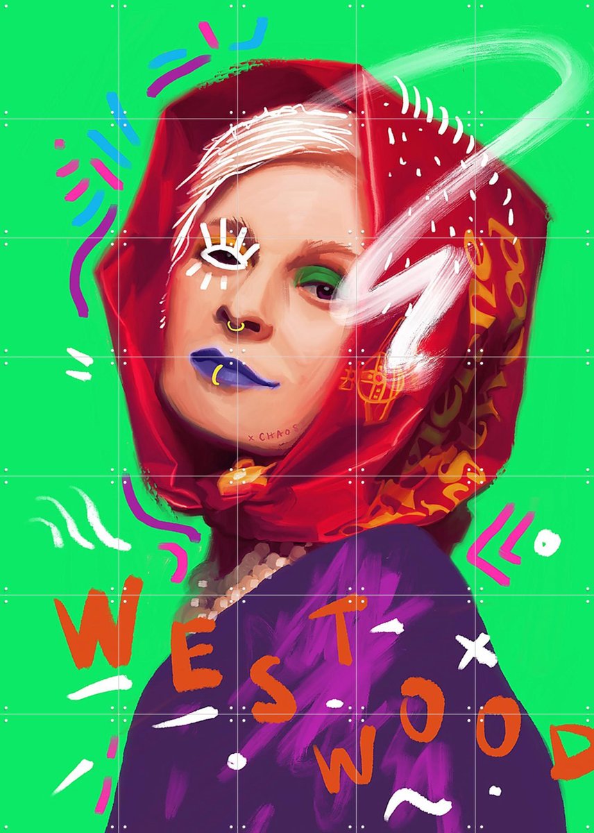 IXXI Westwood Legacy, Pop-art by Tadej - 100 x 140 cm - Gratis ophangtool - Grote wanddecoratie en posters - Illustraties, Pop art, Kleurrijk,