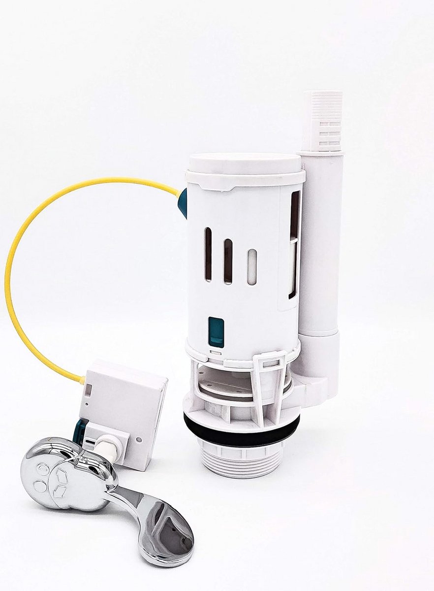 Universele Dual Flush Toilet Spoelklep - Geschikt voor 1,5 en 2 Inch Uitlaat
