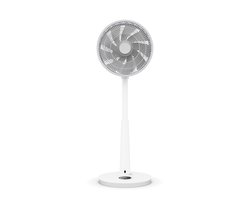 Duux Whisper 3 Statiefventilator - Zuinige Ventilator met 26 snelheden, Timer en Nachtmodus - In hoogte verstelbaar (73-95cm) - Horizontale + verticale oscillatie - Wit