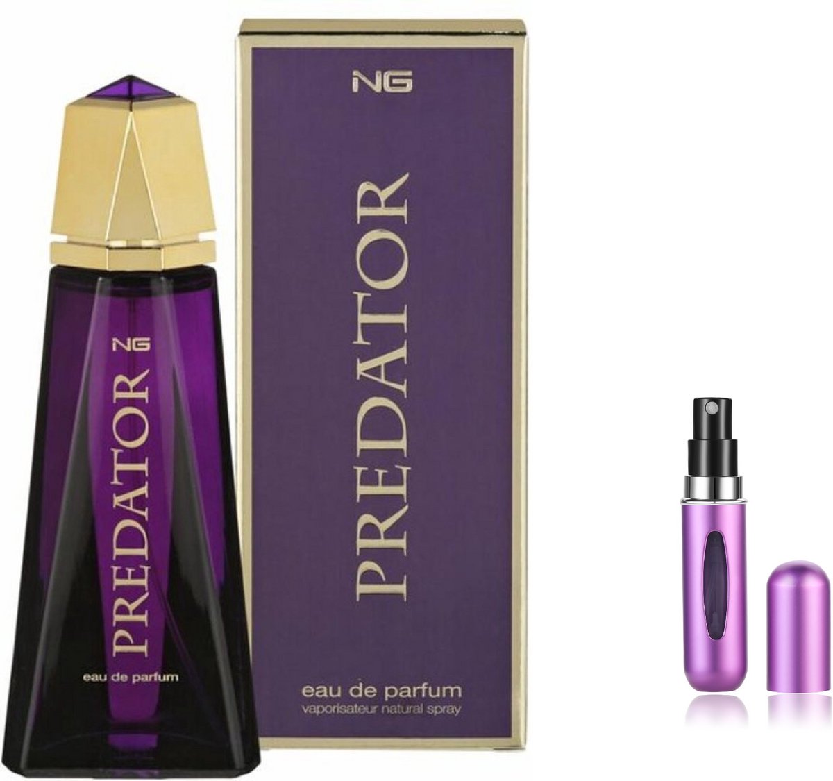NG - Predator - 100ml Eau de Parfum voor dames +Tas verstuiver