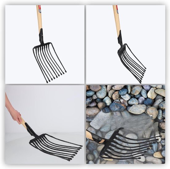 Florixa® Woelvork - Tuinwoeler - Spitvork - Groen - Zwart - ‎133cm x 28cm x 17cm van Merkloos	 — afbeelding 3