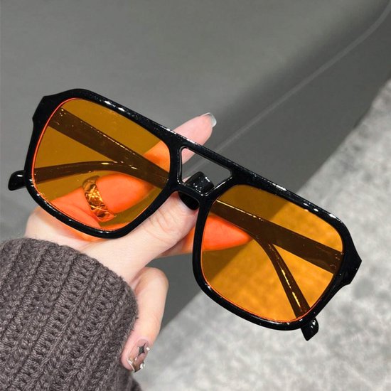 LUCCIO - Koningsdag bril - Oranje bril - Festival bril - Oranje accessoires - Unisex - Koningsdag kleding van Merkloos — afbeelding 2