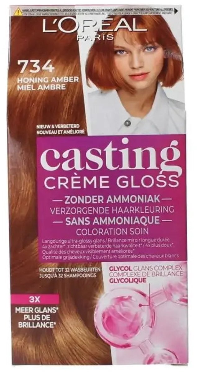 L’Oréal Paris Casting Crème Gloss 734 - Goudkoperblond - Haarverf