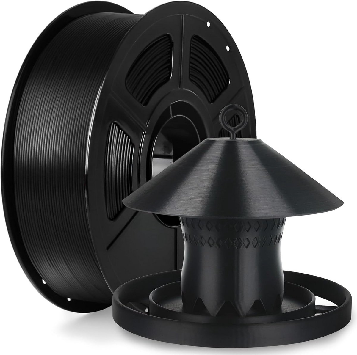 ASA 3D Printer Filament 1.75mm 1KG Zwart UV- en Hittebestendig