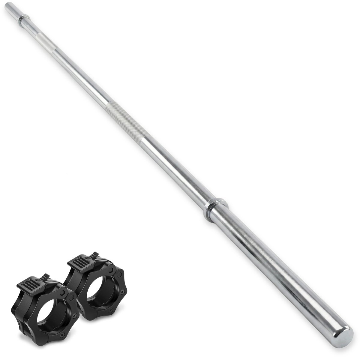 Halterstang - Barbell - Met Halterklemmen - 180 cm - Ø 30 mm