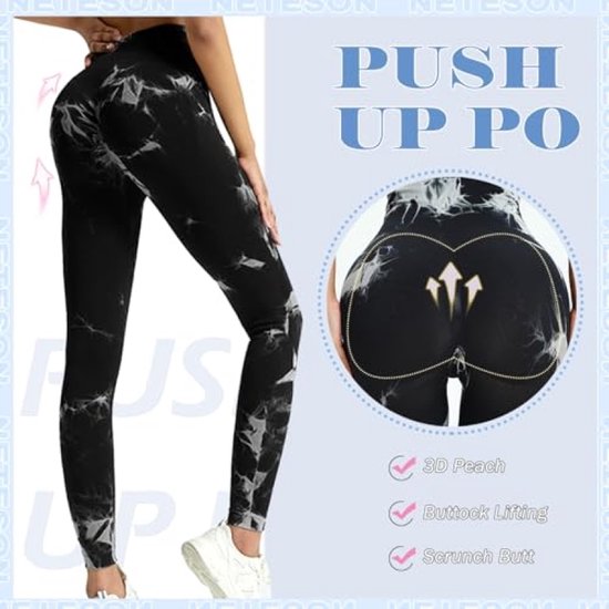 Dames sportlegging met hoge taille - vormgevend, ondoorzichtig en elastisch voor yoga en fitness — afbeelding 2