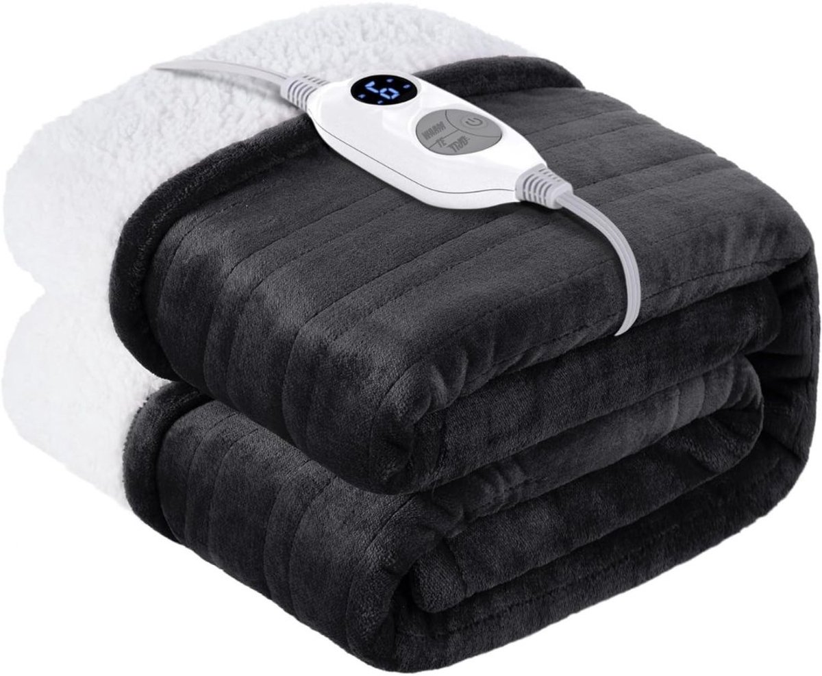 Florixa®Infrarood Deken - Elektrische Deken – Warmtedeken - Grijs - 38cm x 33cm x 19cm