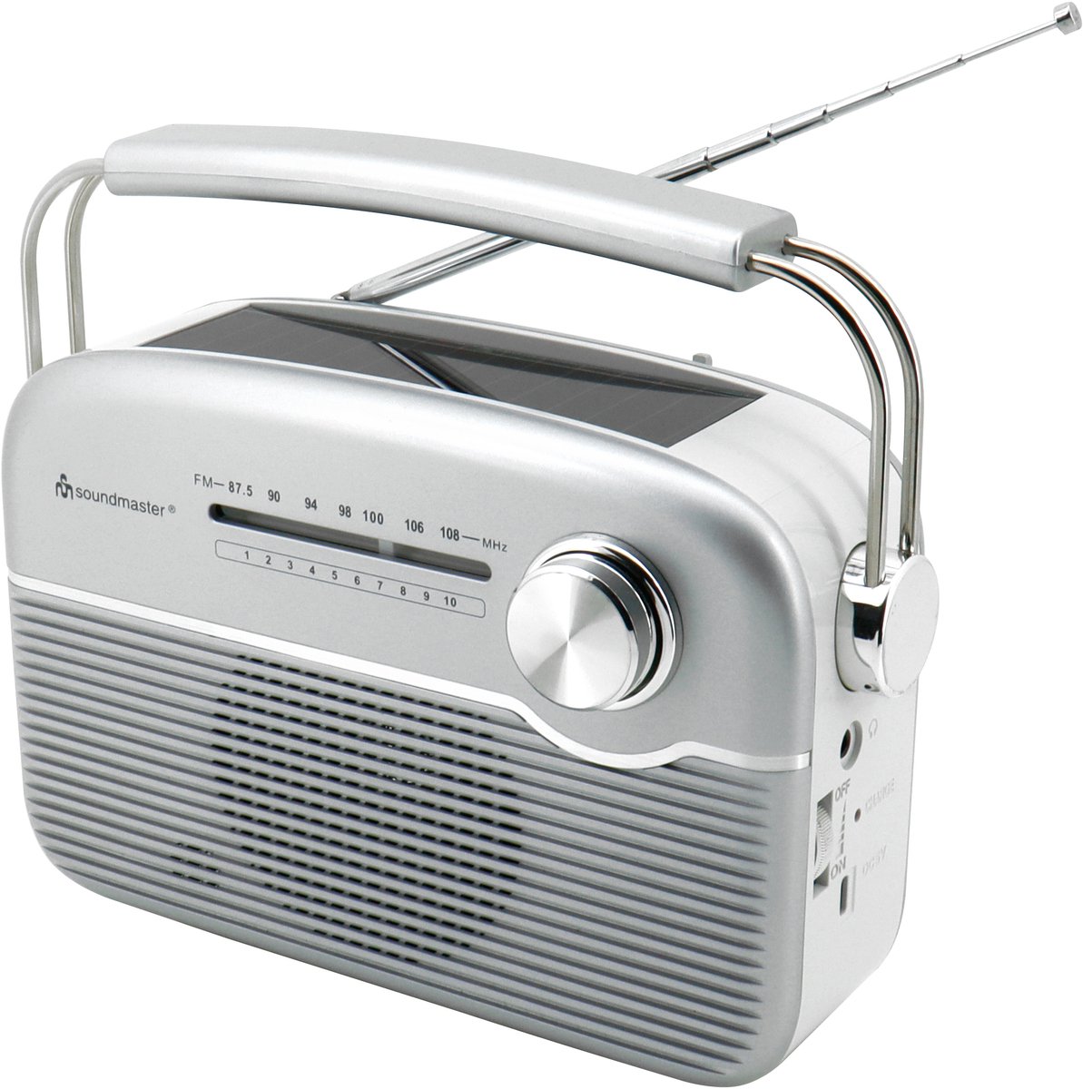 Soundmaster TR480SI, Draagbaar, Analoog, FM, 3 W, 3,5 mm, Zilver