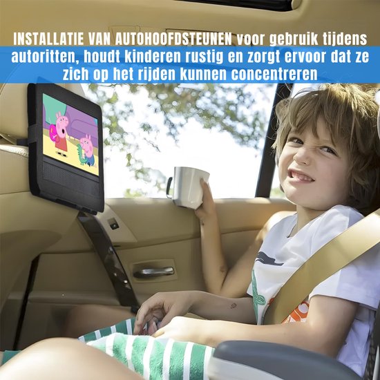 Florixa® Draagbare DVD Speler - Externe DVD Speler - Externe cd Speler met Afstandsbediening - 7,5Inch Draaibaar HD-Scherm - Zwart - ‎19cm x 16cm x 4cm — afbeelding 4