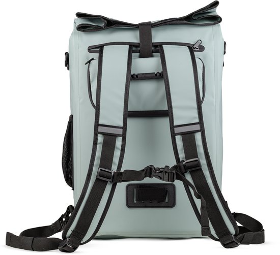 Craved Enkele Fietstas 3 in 1 - 28L - Geschikt voor E-Bikes - Caribisch Blauw - Waterdicht - Met schouderband - Laptop vak van Craved — afbeelding 5
