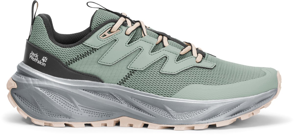 Jack Wolfskin PS TRAIL LOW W Dames Wandelschoenen- zinnia Groen