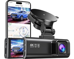 REDTIGER F7NS dashcam - Front 4k Resolution - 170 Degree Viewing Angle - Wi-Fi - GPS - Parking Mode - Night Vision - G-Sensor - 3.16-inch LCD Screen - Car Dashcam