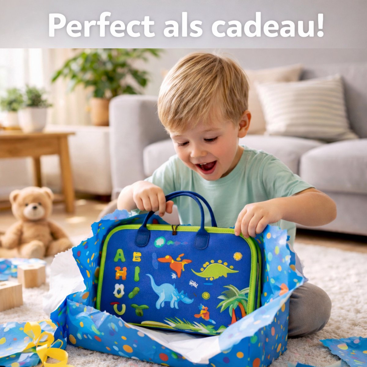 Montessori Busy Board Blauw – Activiteitenboek voor Peuters – Educatief Speelgoed - Motoriek Speelgoed - Leeftijd 1-3 Jaar - Motoriek Ontwikkeling — afbeelding 10