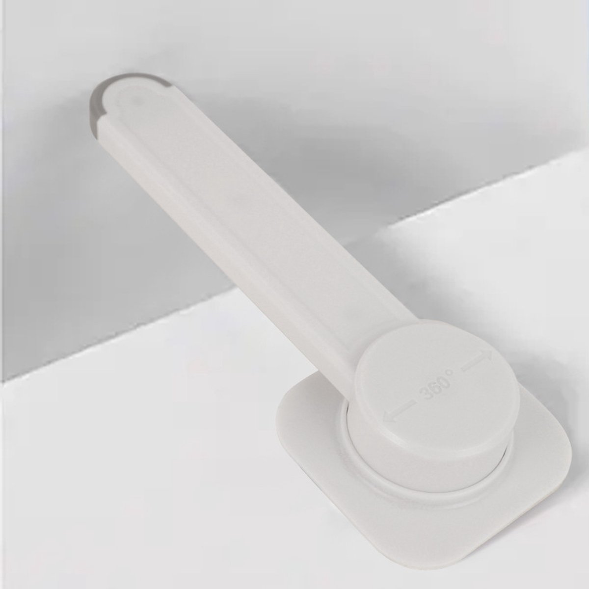 Toiletslot voor baby's (2-pack) Ideaal kindveilig toiletdekselslot met arm – Eenvoudige installatie met 3M-lijm, geen gereedschap nodig – Veilig toiletbrilslot van topkwaliteit – Past op de meeste toiletten, wit