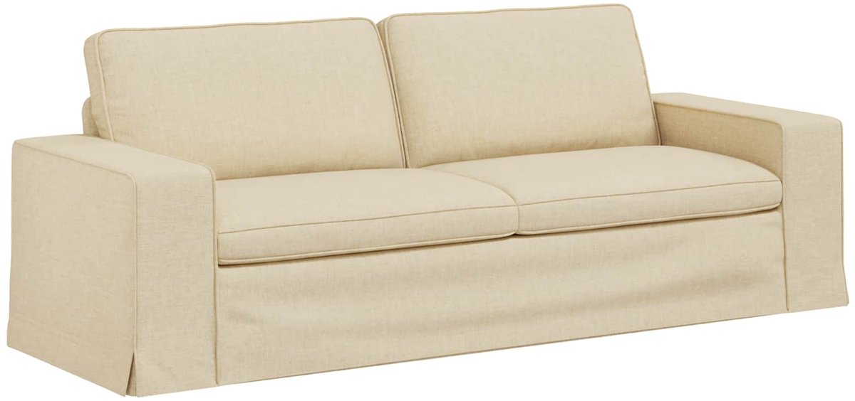 vidaXL Bank - Crème - 222 - x - 80 - x - 82 - cm - Stof