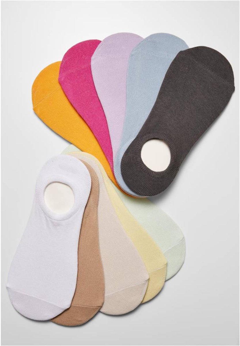 Urban Classics No Show 10Pack Enkelsokken 35/38 Multicolours Multicolor