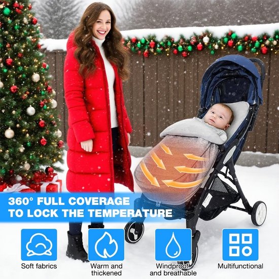 Voetenzak Buggy - Kinderwagen Wiegdeken - Universeel - Peuter — afbeelding 4