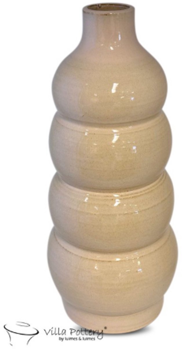 Villa Pottery Vaas - Villa Pottery - Decoratie - Woondecoratie - Keramiek - Waterdicht - Sweden 3_3 Cream Beige