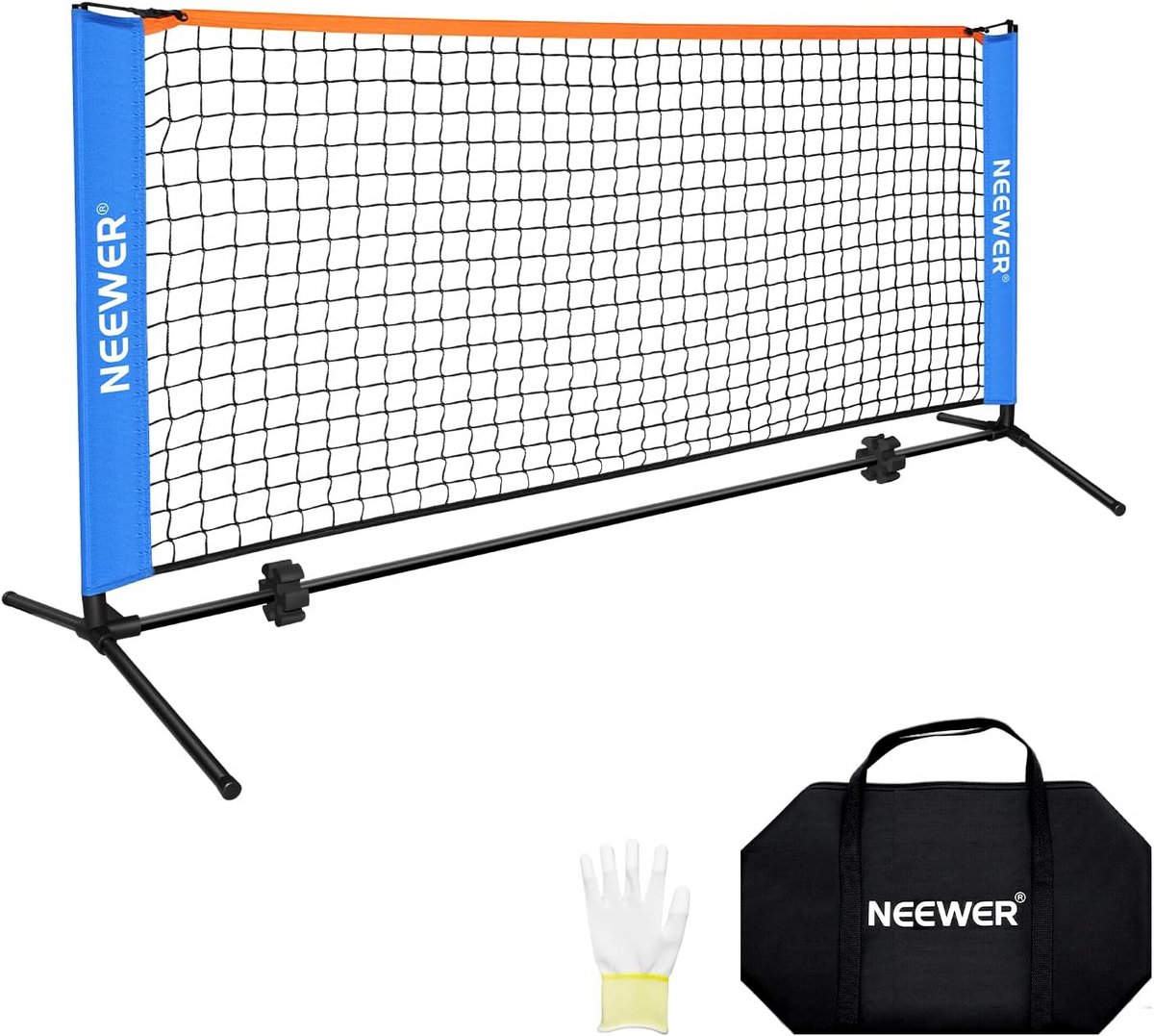 Draagbaar Pickleball Net - Opvouwbaar en Inklapbaar - Geschikt voor Binnen en Buiten - Snelle Montage
