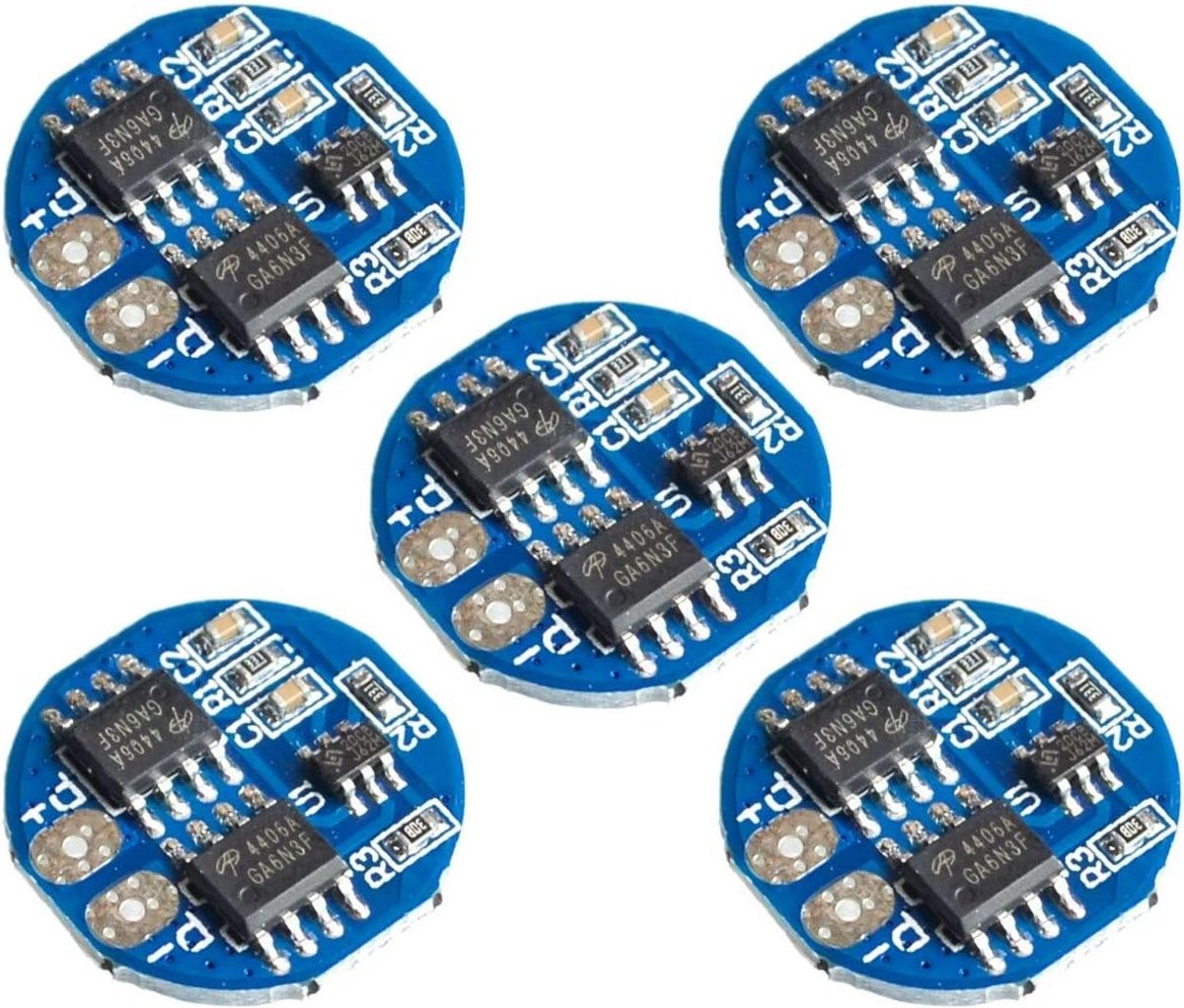 5 Stuks 2S 5A Batterij Beschermingsmodule voor 7.4V 8.4V Li-Ion / Lipo / 18650 Accu's