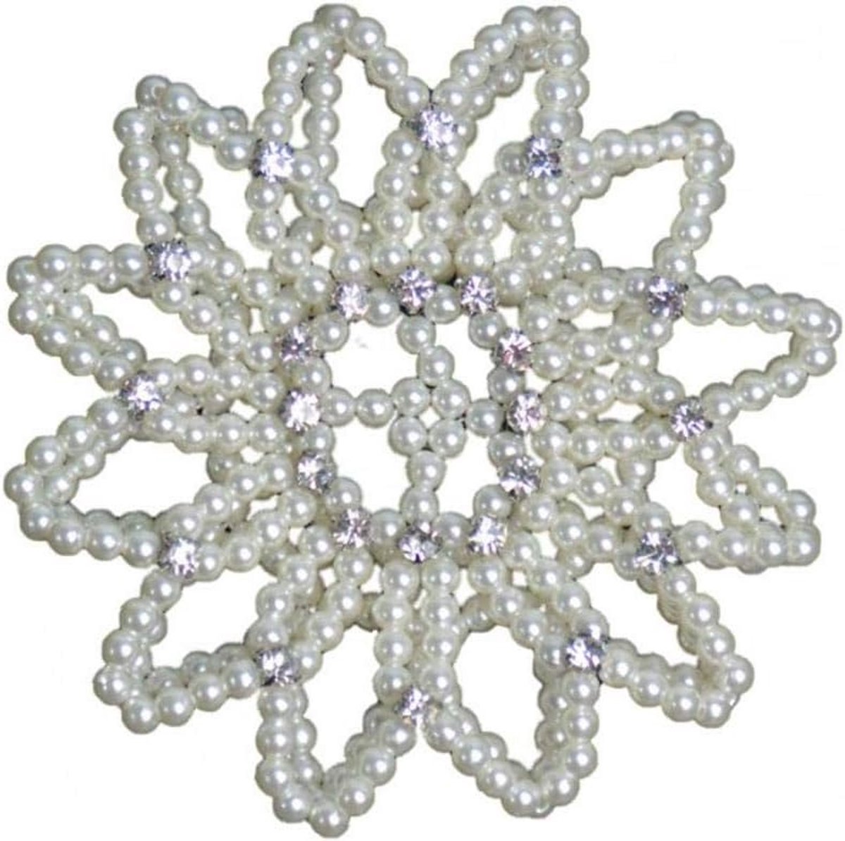 Elegant Haarnet met Kristallen Sierlijke Scrunchie voor Ballet en Kapsels