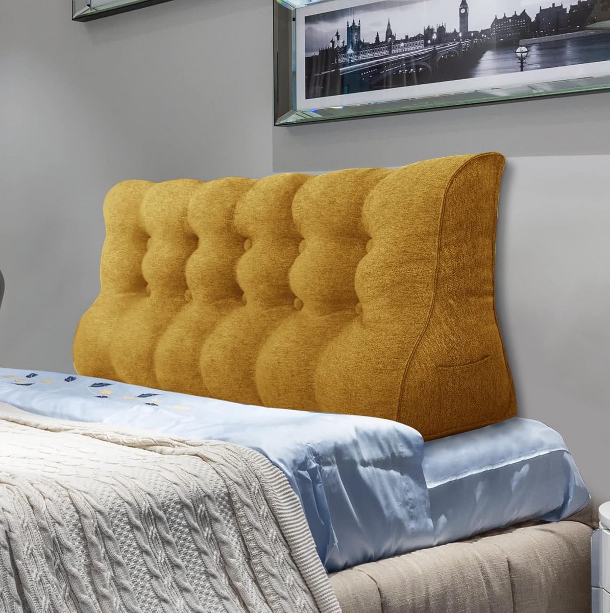 Hoog Rugkussen voor Bed en Bank in Diverse Maten