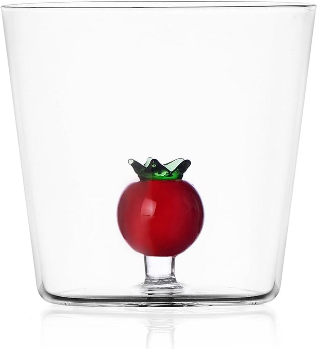 Set van 2 Handgemaakte Borosilicaatglas Tumblers - 35cl - Groente Design