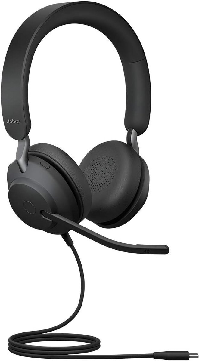 Stereo Headset met Noise Cancelling en Microfoon - USB-C - Zwart