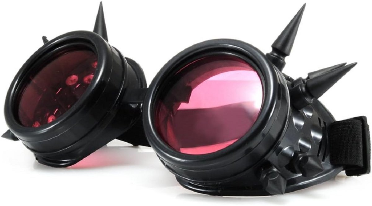 Steampunk Bril Cyber Rave Vintage Victoriaanse Kostuumbril met Verwisselbare Zonneglazen