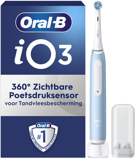 Oral-B iO 3 Blue Elektrische Tandenborstel + 1 Opzetborstel