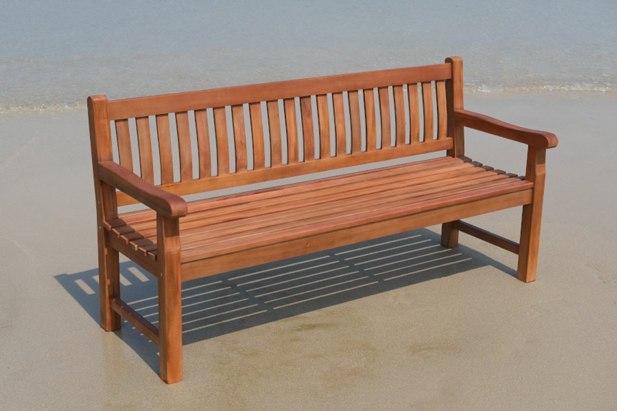 Rockwood® Tuinbank Massief Luxe Hardhout/Parkbank Mahonie 2.00m Montage op locatie. Extra gemak en vakkundige service