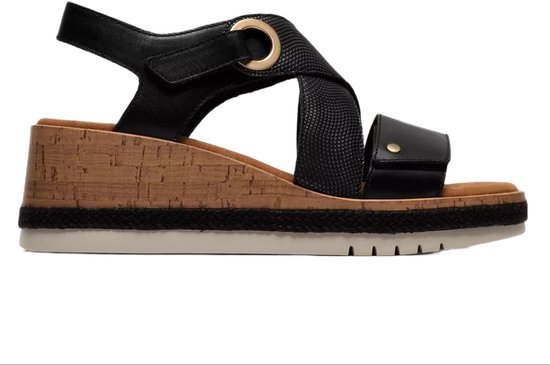 Clarks Kidiki Sun - dames sandaal - Zwart - maat 40 (EU) 6.5 (UK)