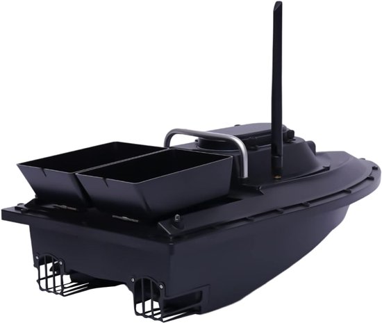 Florixa® Voerboot Karper - Voerboot Met 1,5 Kg Laadvermogen - Verlichting Voor Nachtvissen - Zwart - 50cm x 25cm x 17cm van Merkloos — afbeelding 2