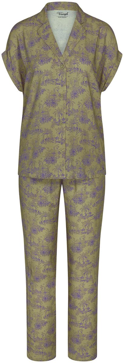 Triumph Pyjama Red Label Boyfriend Fit GREEN - DARK COMBINATION