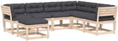 vidaXL-7-delige-Loungeset-met-kussens-massief-grenenhout