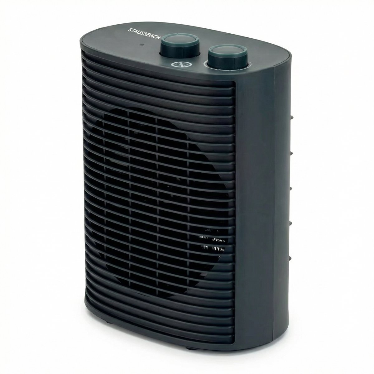 STAUS&BACH Ventilatorkachel Tot 24m² - 2 warmtestanden 1 ventilatorstand - Vrijstaand - Kachel - Zwart