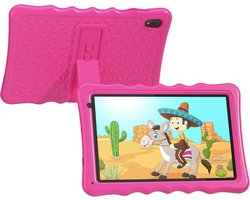 Tibuta 10 inch Kinder tablet – Android 13 – 4GB RAM + 32GB Opslag – HD IPS Scherm – Ouderlijk Toezicht – Kinderhoes – WiFi – Roze