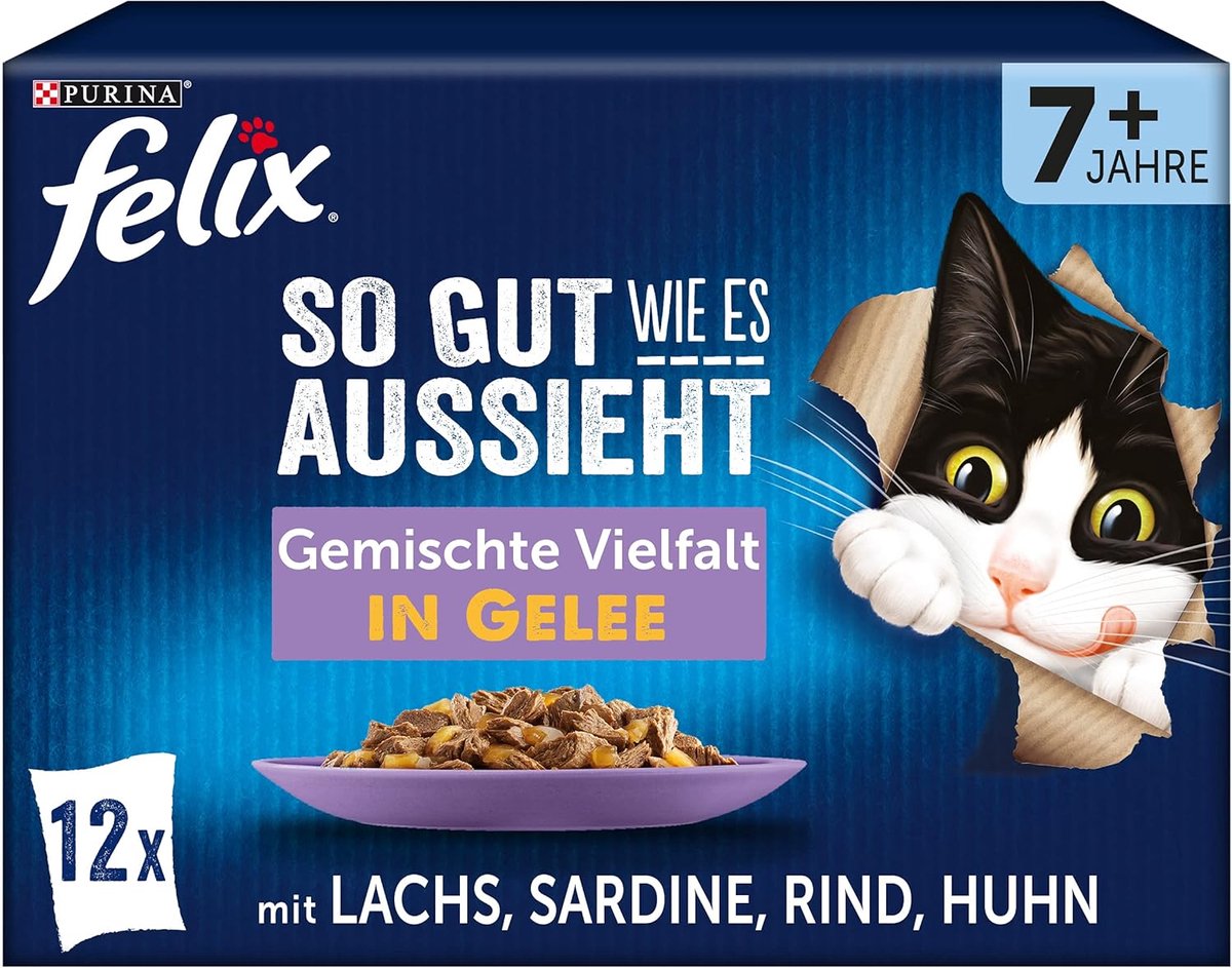 Felix FELIX Zo lekker als het eruit ziet Gemengde variatie Senior (1 x 12 x 85g)