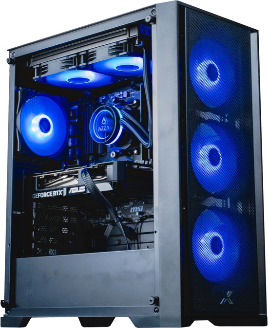 FlowUP Fighter – PC Gaming – Ryzen 7 5700X – NVIDIA RTX 5060 – 16 Go DDR4 – 1 To – Refroidissement liquide