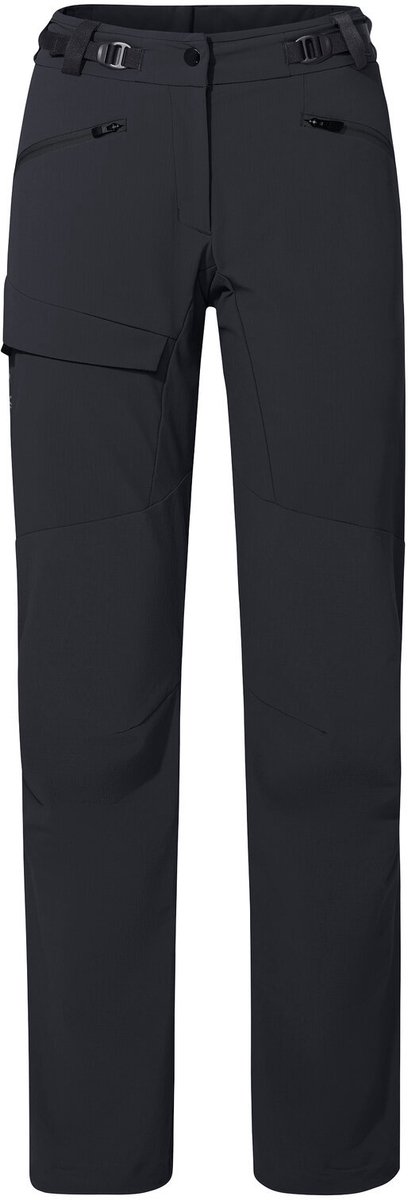VAUDE Croz Pants III Outdoor Broek Dames Outdoor Sportbroek Winddicht Softshell Slim Fit Zwart