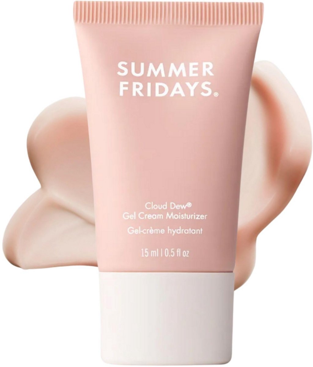 Summer Fridays Cloud Dew® Gel Cream Moisturizer 15ML – Fragrance Free - Lichte Gezichtscrème met Hyaluronzuur, Kokoswater & Ceramiden – Hydraterend & Plumping